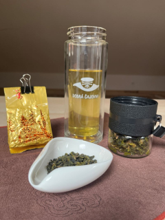 LOUHOVAČKA (TERMOSKA) NA ČAJ SKLENĚNÁ LOGO