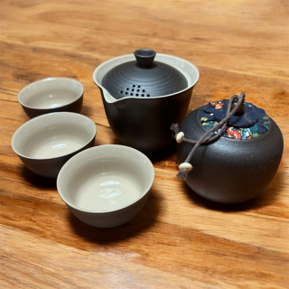 ČAJOVÁ SOUPRAVA CESTOVNÍ S DÓZOU